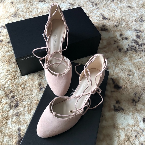 SHIPS FREE! 👈 NEW block heel lace up SUEDE shoes - Picture 3 of 12